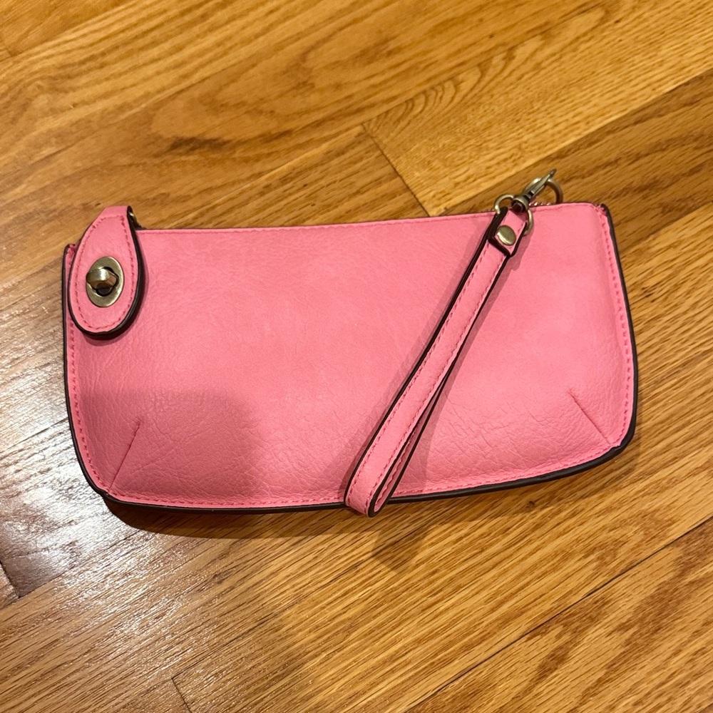 Joy Susan Vibrant Pink Wristlet Clutch